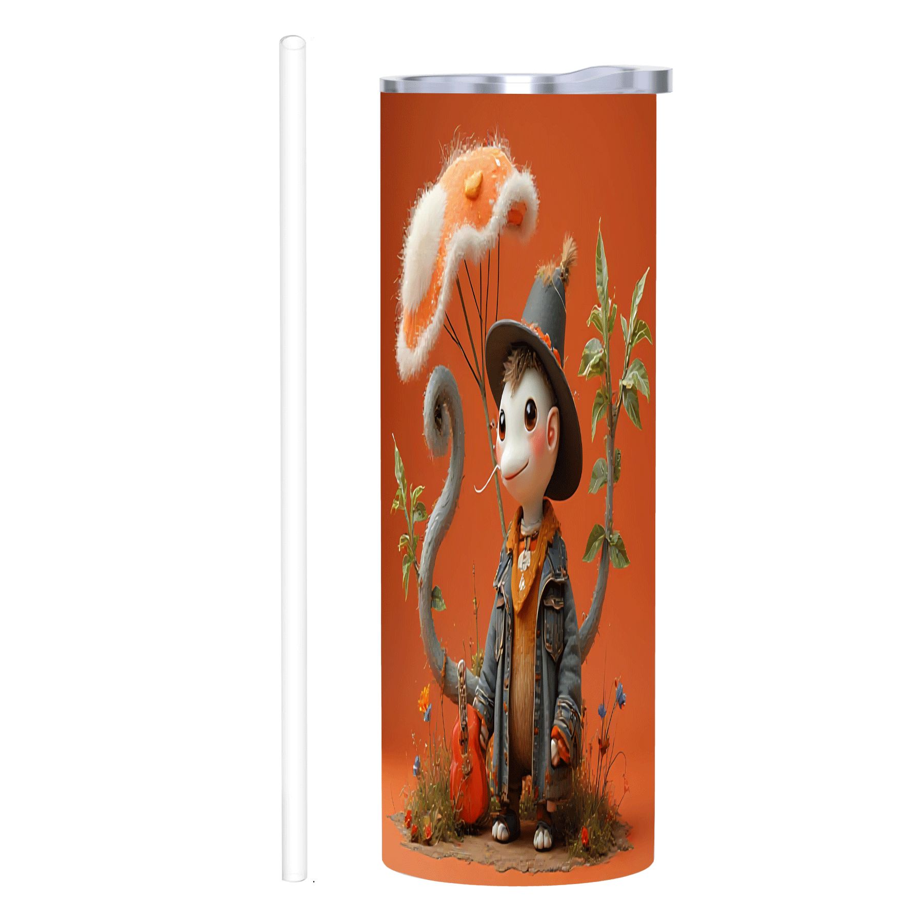 20 oz Stainless Steel Insulated Tumbler - Whimsical Design with Playful ...