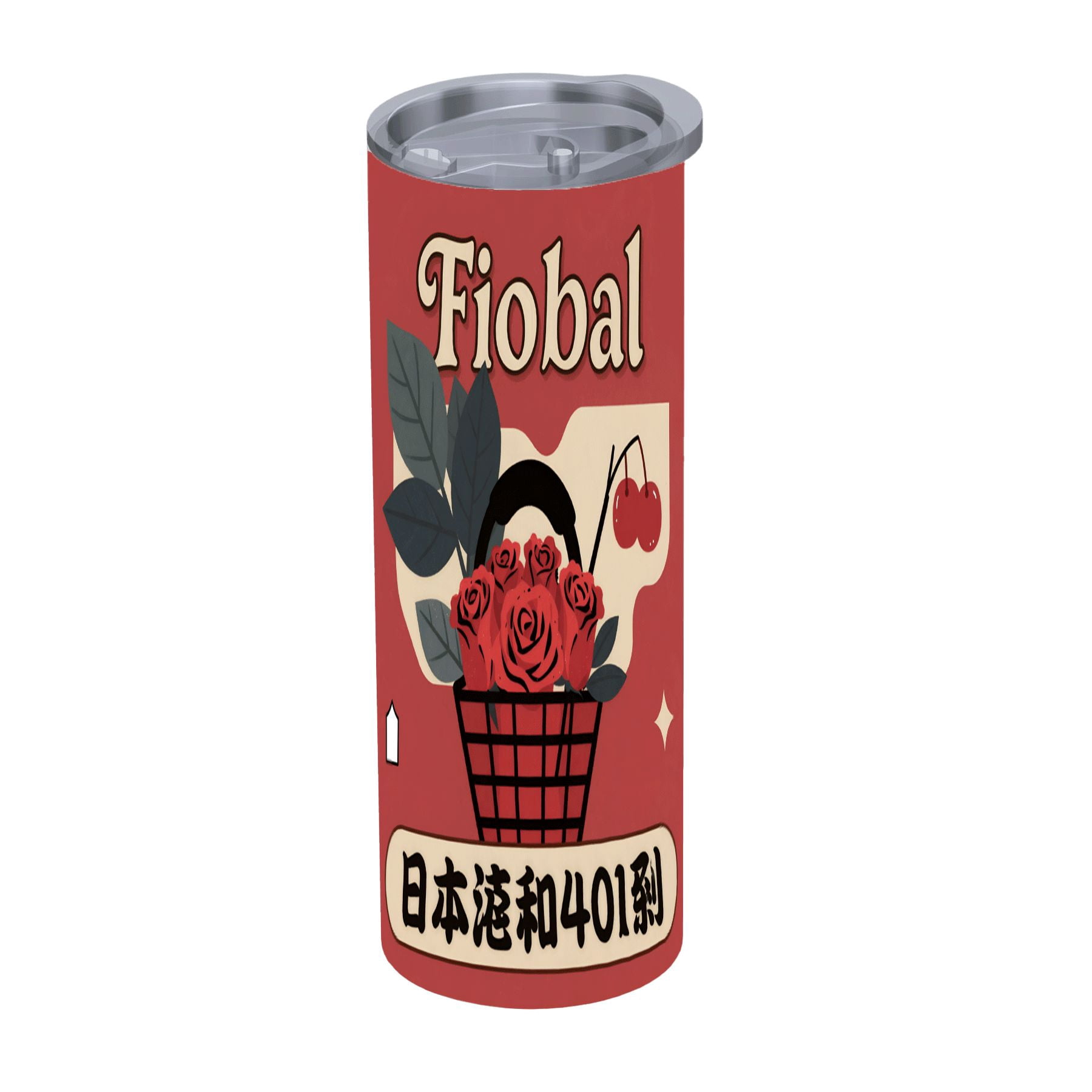 20 oz Stainless Steel Insulated Tumbler with Lids & Straw - Elegant Red ...