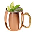 20 oz Stainless Steel Moscow Mule Mug Copper Plated with EZGrip
