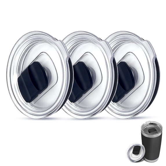 20 oz Tumbler Lid for Yeti,3 Pack Replacement Lids Compatible with YETI 20 oz Tumbler, 10/24 oz Mug & 10 oz Lowball,Spill Proof Magnetic Slider Lid, Dishwasher Safe & BPA Free Cup Lids Covers