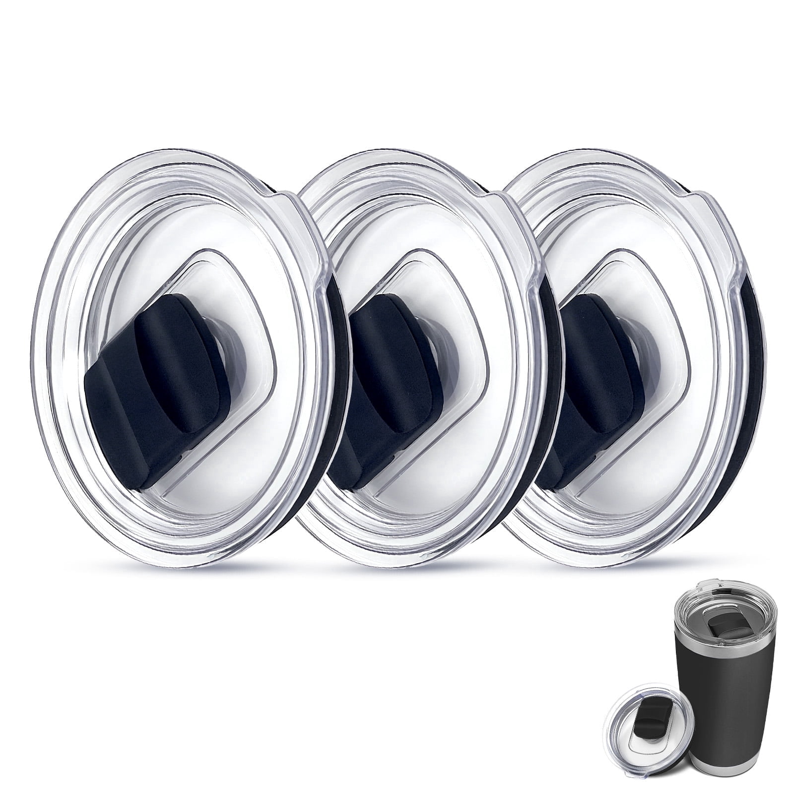 20 oz Tumbler Lid for Yeti3 Pack Replacement Lids Compatible with YETI 20 oz Tumbler, 10/24 oz Mug & 10 oz LowballDishwasher Safe & BPA Free