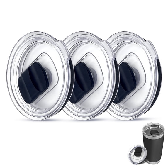 20 oz Tumbler Lid for Yeti,3 Pack Replacement Lids Compatible with YETI 20 oz Tumbler, 10/24 oz Mug & 10 oz Lowball,Dishwasher Safe & BPA Free