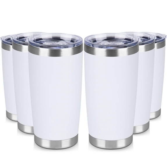 20 oz Tumbler Stainless Steel Tumblers Bulk with Lid Double Wall ...