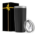 thumbnail image 1 of 20 oz Tumbler Stainless Steel Tumblers with Lid Double Wall Vacuum Insulated Coffee Mug 20oz Cup for Hot and Cold Drinks, Black, 1 pack, 1 of 10