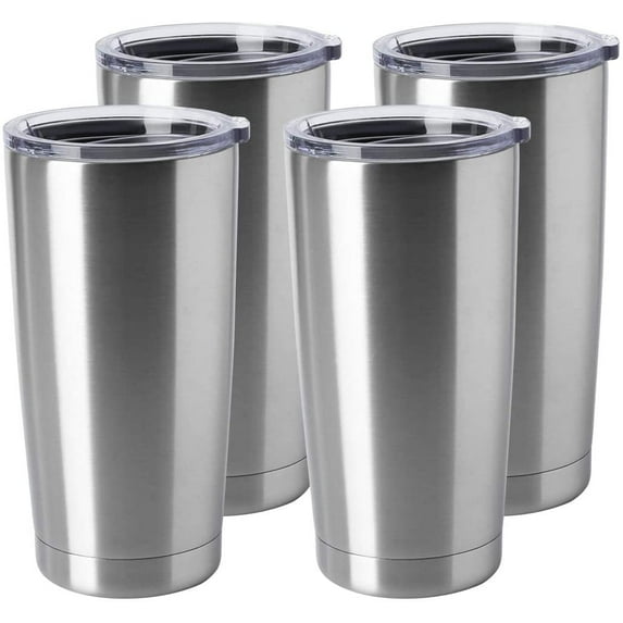 20 oz tumbler stainless steel cup insulated cups tumblers with lids and straws acuum Insulated Coffee Cup ,Silver black