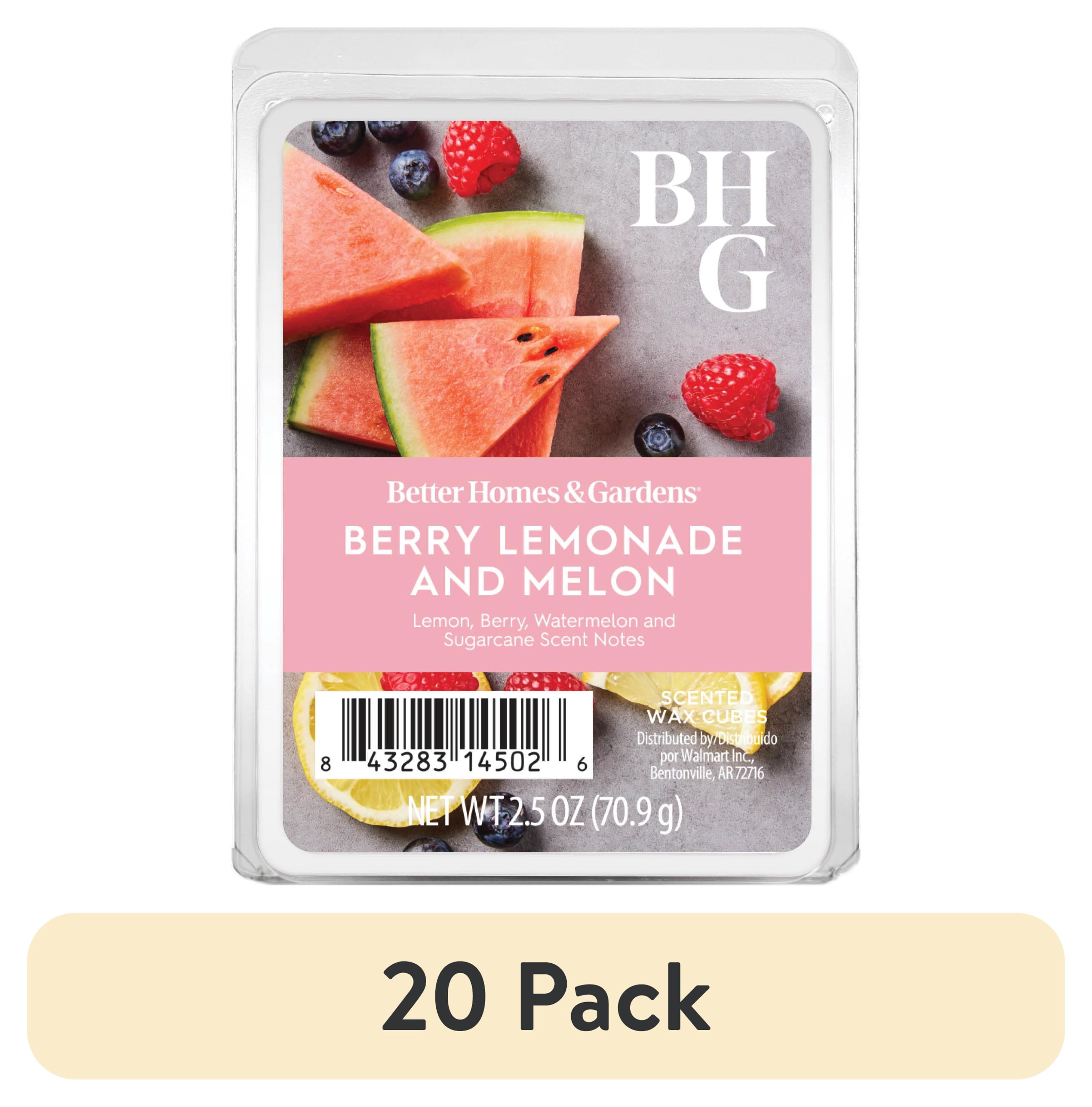 (20 pack) Better Homes & Gardens Berry Lemonade & Melon Scented Wax Melts, 2.5 oz, 1-Pack