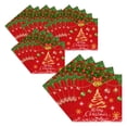 thumbnail image 1 of 20-pack Christmas Party Supplies Christmas Disposable Paper Tableware Red Paper Napkins, 1 of 7
