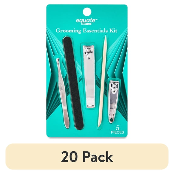 (20 pack) Equate Grooming Essentials Kit for Nail Care, 5 Pieces