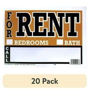 (20 pack) For Rent Sign Orange/Black High Quality by Hy-Ko