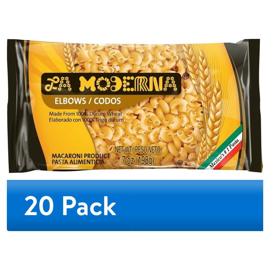 (20 pack) La Moderna Pasta Elbow 100% Durum Wheat 7 oz