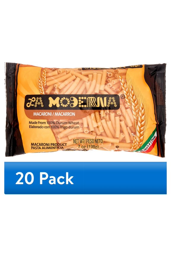 (20 pack) La Moderna Macaroni Pasta, 7 oz