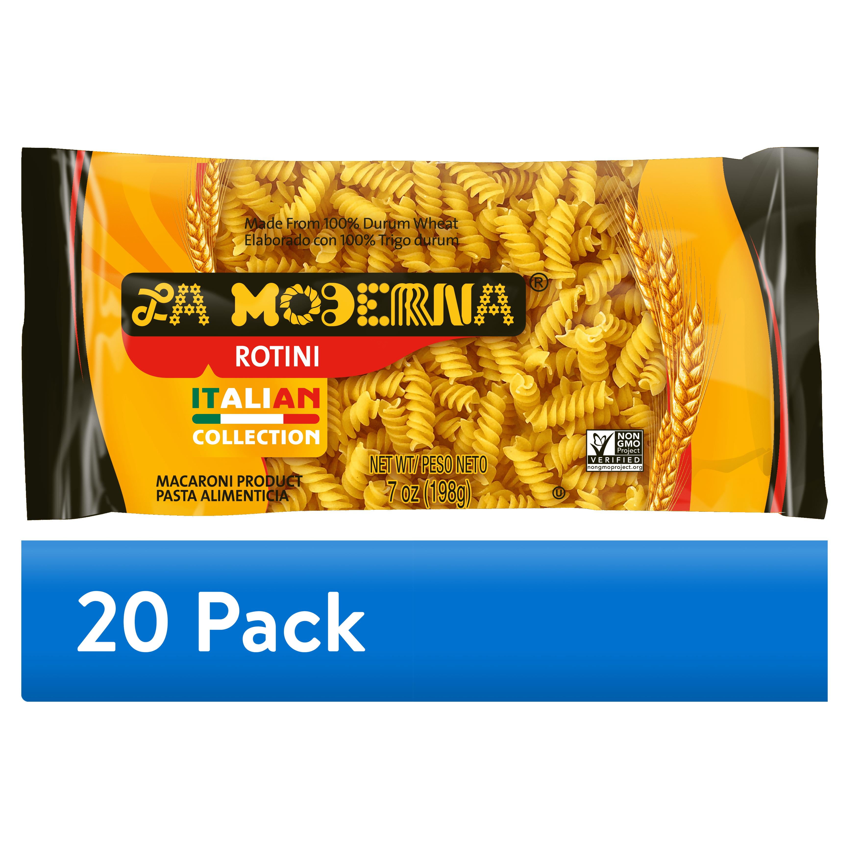 (20 pack) La Moderna Rotini Pasta, 100% Durum Wheat, 16 oz
