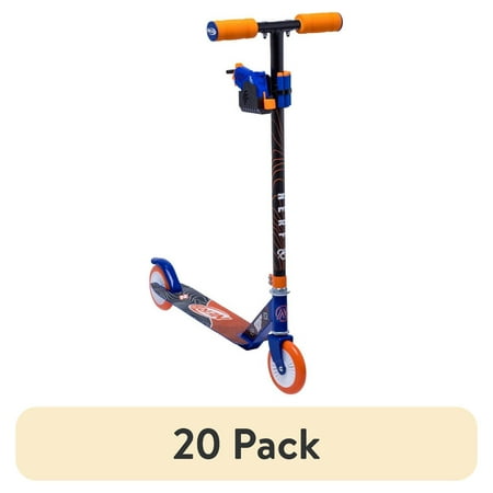 (20 pack) Nerf Scooter with Detachable Blaster for Any Child 8 and up 185lb Weight Limit, 9lb Assembled Weight