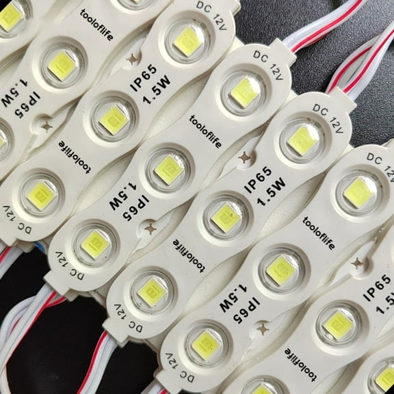 tooloflife 20pcs  1.5W 12V LED Module Lights for Outdoor and Indoor Lighting Systems, Waterproof  & Easy Install