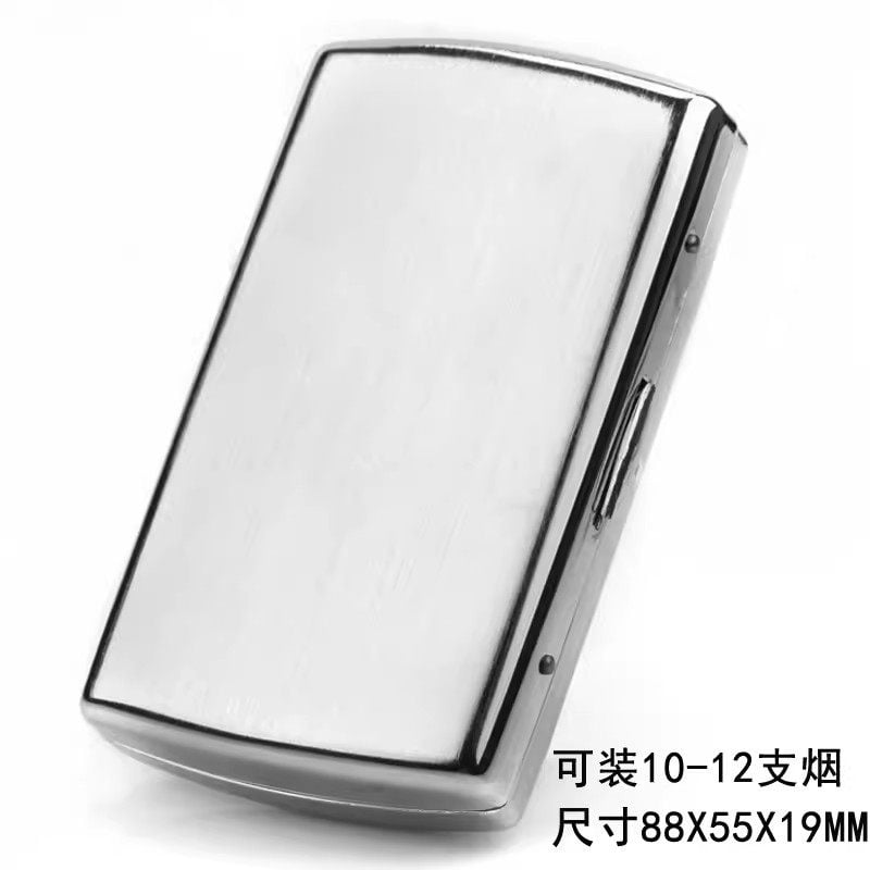 20-pack stainless steel cigarette box, portable ultra-thin flip-top cigarette holder, free engraving, customized creative birthday gift for men