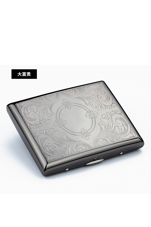 20-pack stainless steel cigarette box, portable ultra-thin flip-top cigarette holder, free engraving, customized creative birthday gift for men