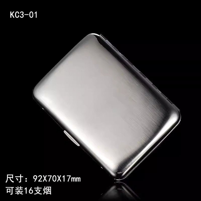 20-pack stainless steel cigarette box, portable ultra-thin flip-top cigarette holder, free engraving, customized creative birthday gift for men