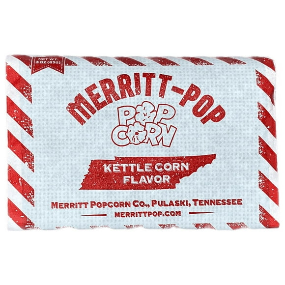 20 packs Merritt-Pop Tennessee Microwave Popcorn (Kettle Corn)