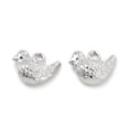 thumbnail image 1 of 20 pc Brass Charms Bird Charm Real Platinum Plated 7x10x4mm Hole: 1.6mm, 1 of 2