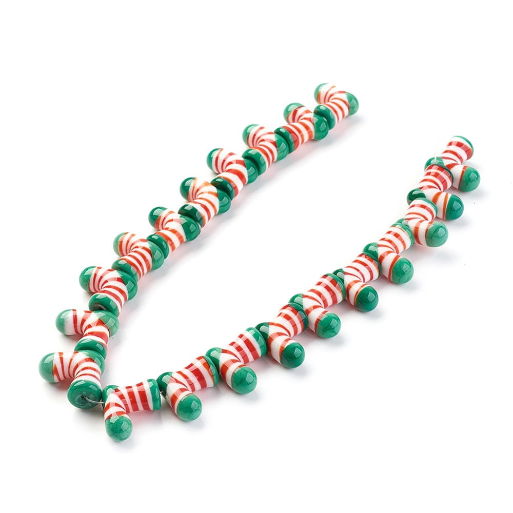 20 pc Handmade Lampwork Beads Christmas Stocking Colorful 17~19x20~21x10~11mm Hole: 1.2mm Material: Lampwork