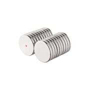 20 pc Neodymium Disc Magnets – 1.26 x 1/8 Rare Earth NdFeB with Red Pole Mark – Bulk Set for Manufacturing and Engineering Projects