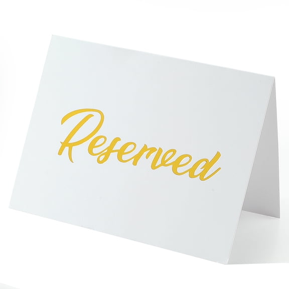 20 pc Paper Thanks Cards for Wedding Party Rectangle Gold 150x100x0.5mm