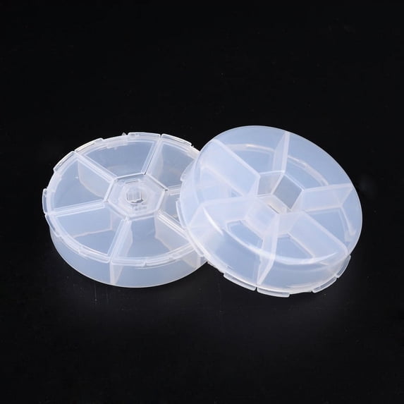 20 pc Plastic Bead Containers Flip Top Bead Storage Jewelry Box for ...