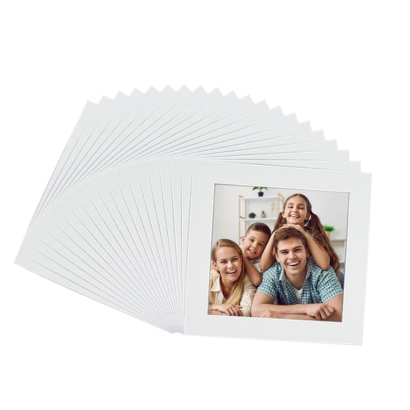 20 pc Square Paper Picture Frame Photo Frame for Wall Decoration White 201x201x1mm