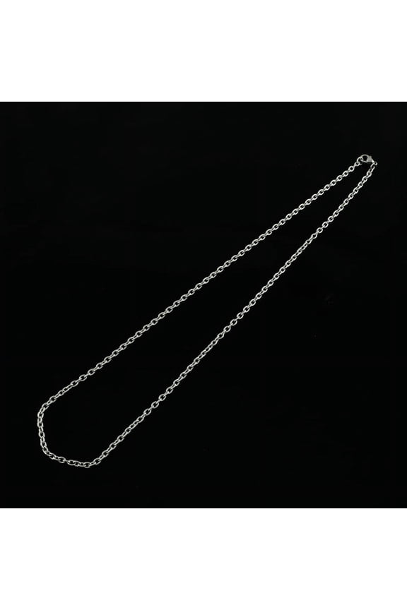 20 pc Tarnish Resistant 304 Stainless Steel Cable Chains Necklaces with Lobster Clasps Stainless Steel color 20 inch(50.8cm) 3mm