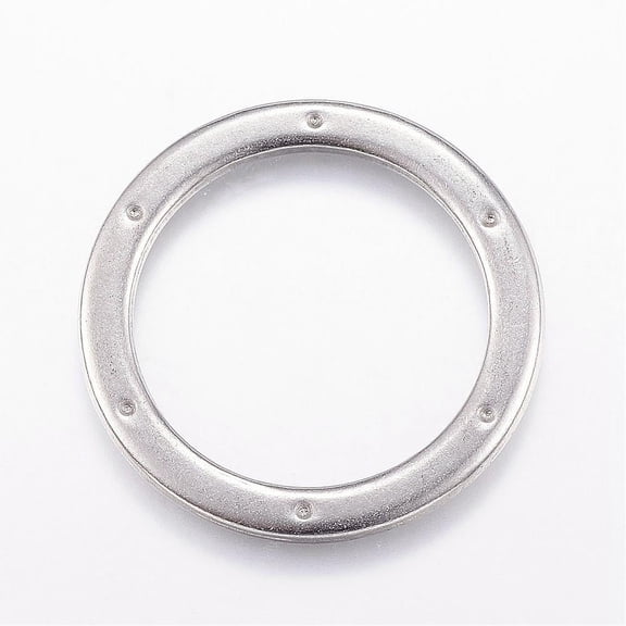 20 pc Tarnish Resistant 304 Stainless Steel Linking Rings Stainless Steel color 35x2mm