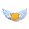 thumbnail image 1 of 20 pc Wing Food Grade Eco-Friendly Silicone Focal Beads Light Sky Blue 18x37x7.5mm Hole: 2.2mm, 1 of 3