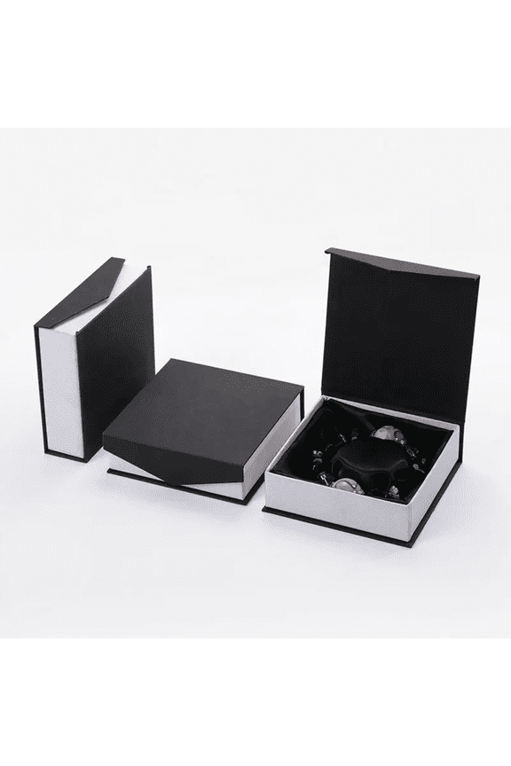 20 pcs Black Bracelet Box Gift Premium Soft Leather Paper