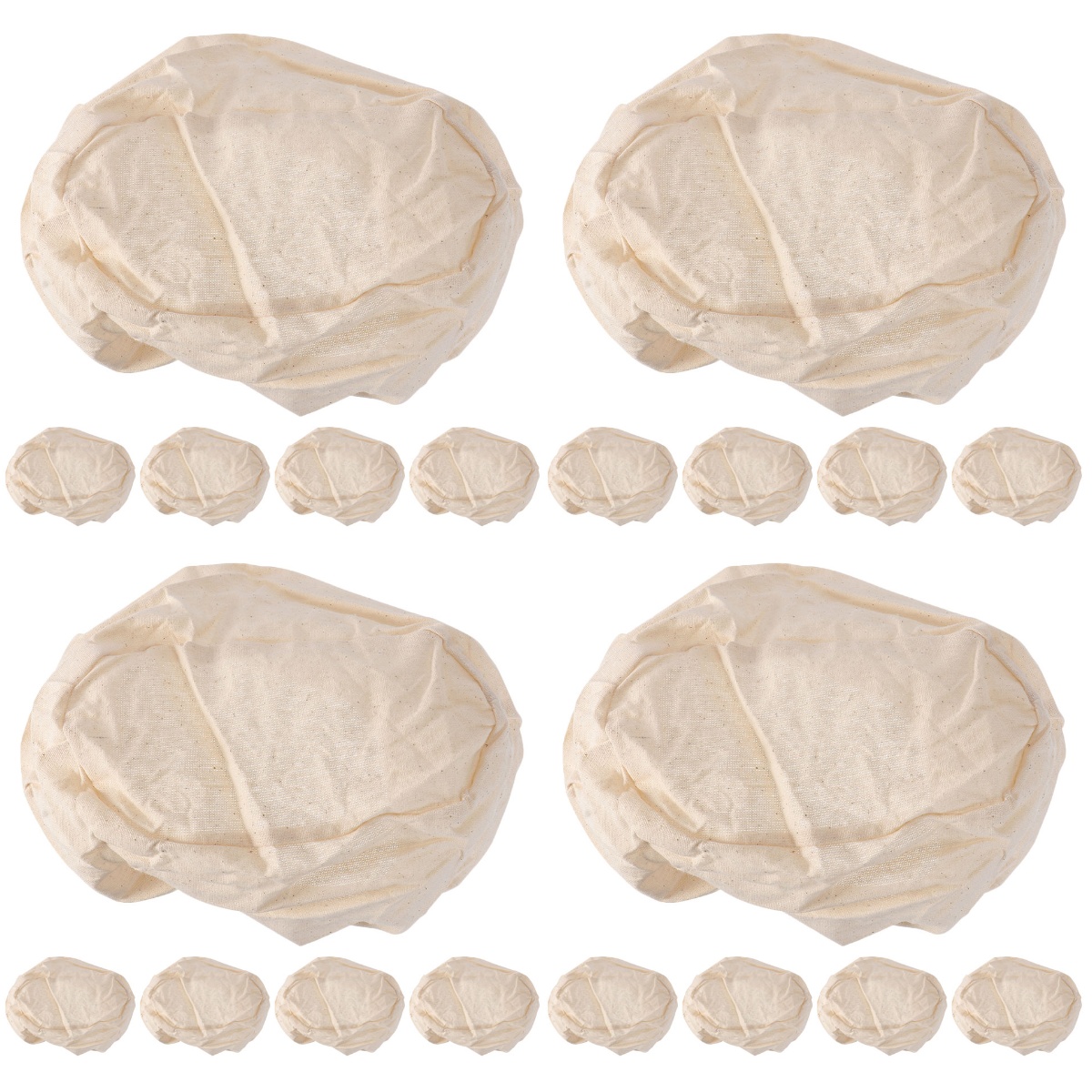 20 pcs Bread Basket Cloth Covers Fermentation Basket Liners for Bakery Home Kitchen Baking