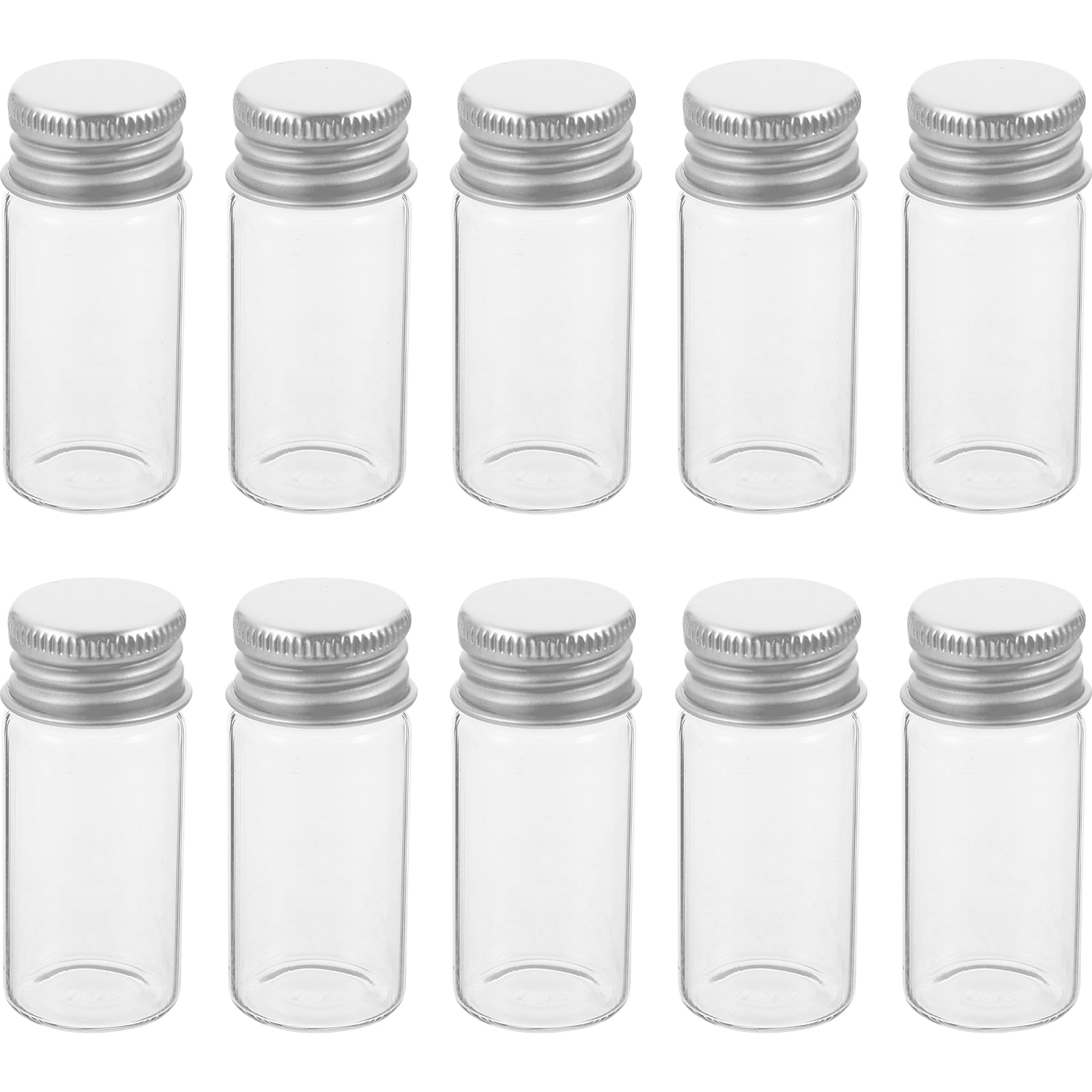 Howooi 20 pcs Clear Glass Bottles Reusable Glass Bottle Transparent ...