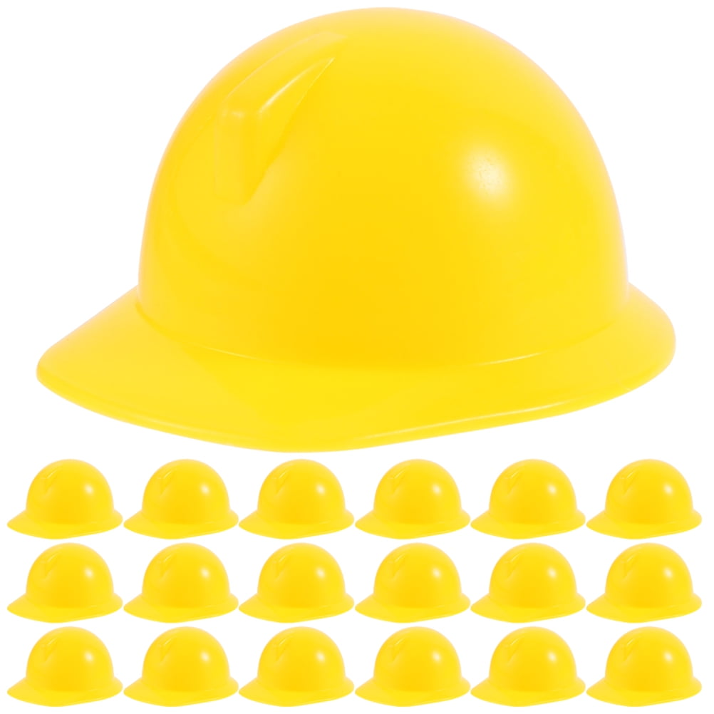 20 pcs Dolls Construction Hat Dolls Hard Hat Dolls Safety Helmets Mini Hard Hats