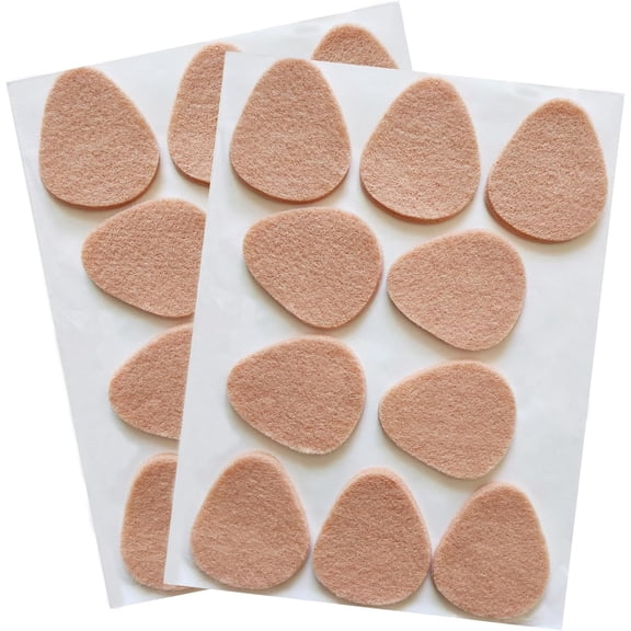 20 pcs Felt Metatarsal Pads for Women and Men, Adhesive Forefoot Pads Forefoot Cushion Pads, Ball of Foot Cushion Foot Pads for Forefoot and Sole Support, Metatarsalgia Mortons Neuroma