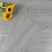 20-pcs Gray Peel and Stick Flooring 6"x35"x 1.2mm Vinyl Wood Look Flooring Self Adhesive Easy to Install Home Decoration for Kitchen Living Room Bathroom (Cover 29sq. ft./ Pack）
