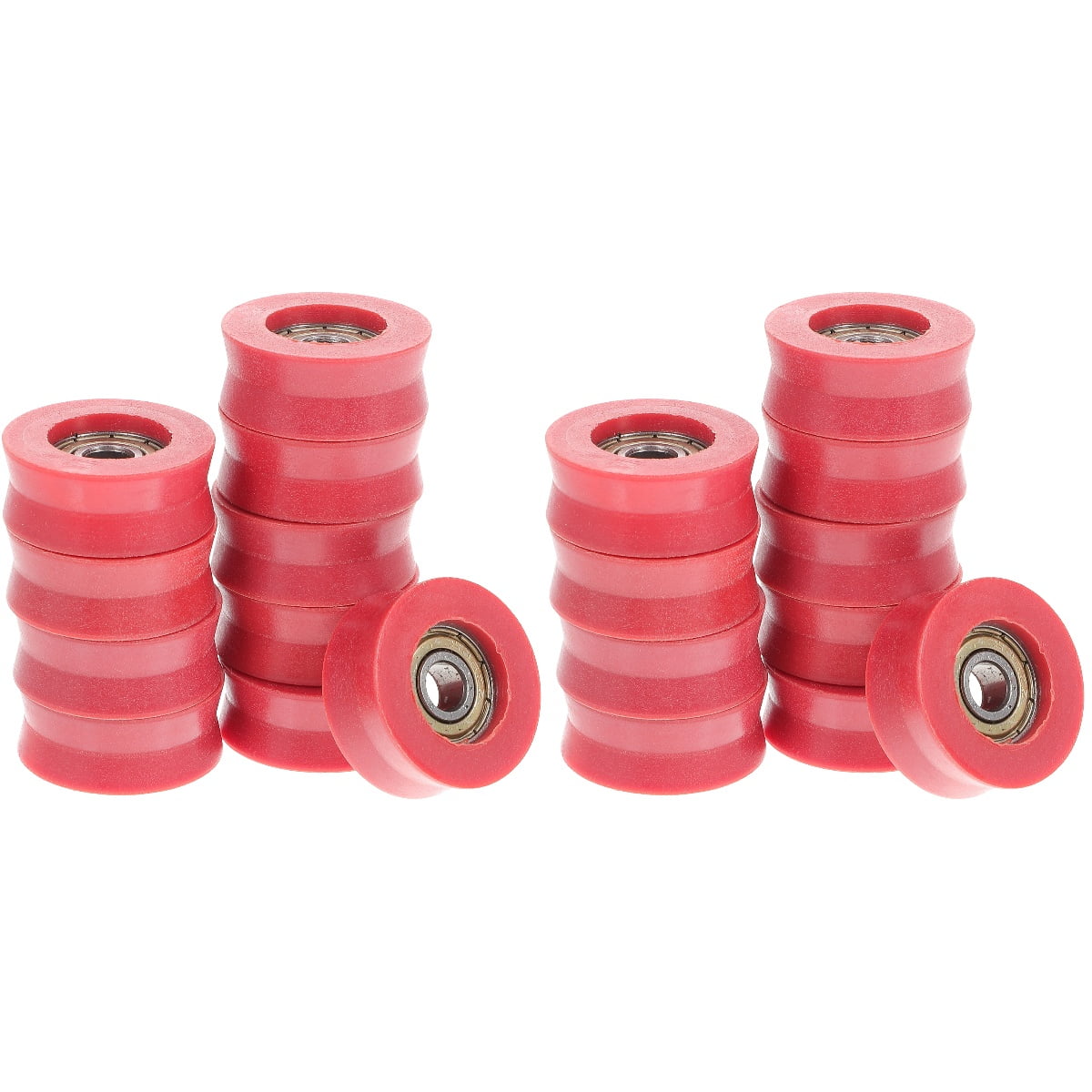 Qiysamall 20 pcs Groove Pulleys U Groove Sliding Rollers Door Sliding ...