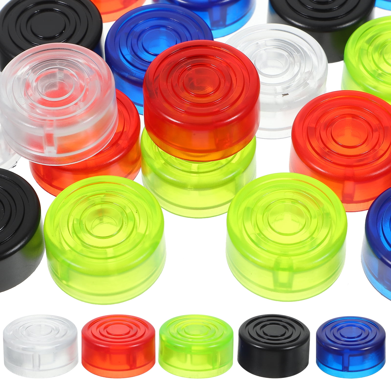 20 pcs Guitar Pedal Footswitch Toppers Guitar Pedal Buttons Caps