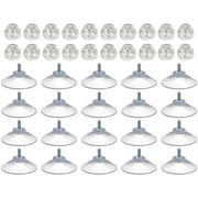 20 pcs Heavy Duty Suction Cup Hooks for Glass, 1.57 inTransparent PVC Suction Cups with M4 Screws, 9 lbs 14.73 oz 4.5 kg Weight Capacity for Window, Tile, Mirror