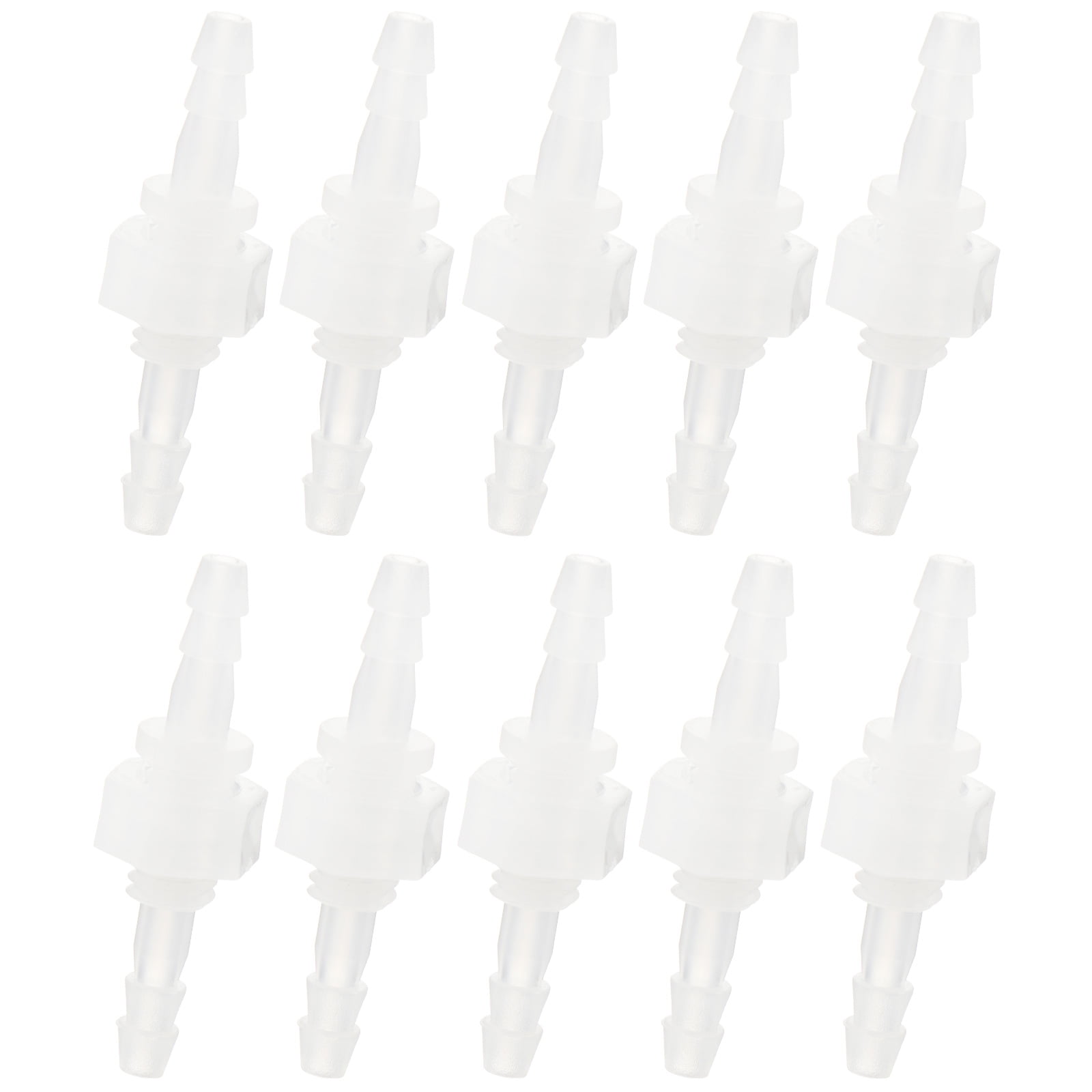 20 pcs Hose Barb ThruBulk Bulkhead Fitting Plastic Hex Straight Union Adapter