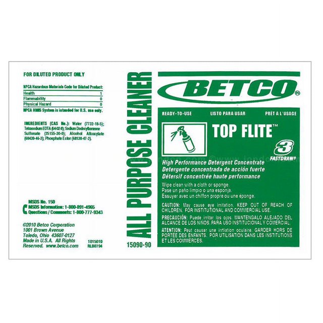 20 pcs,Label, Betco FASTDRAW Top Flite - Walmart.com