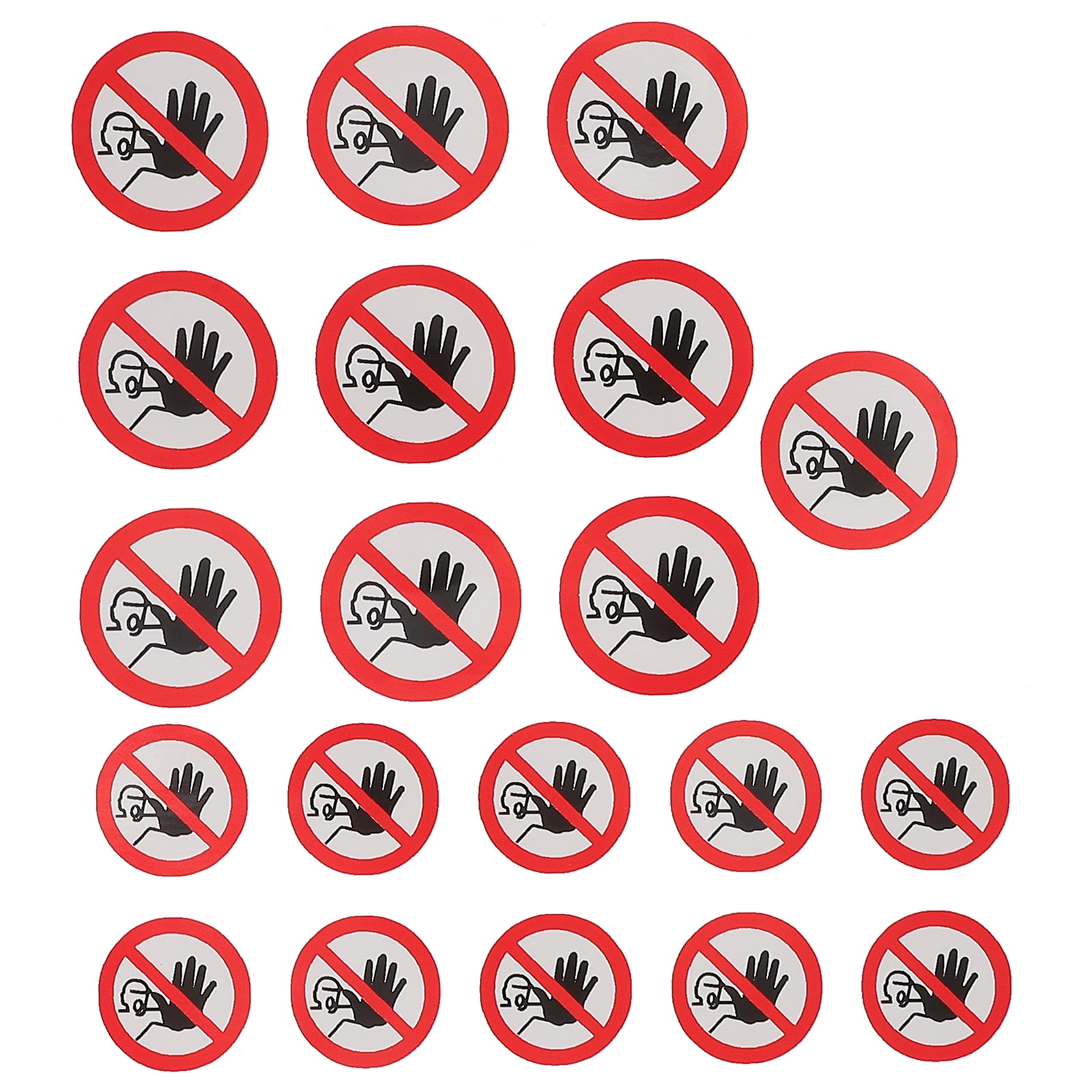 20 pcs No Entrance Signs Do Not Entrance Warning Signs Selfadhesive