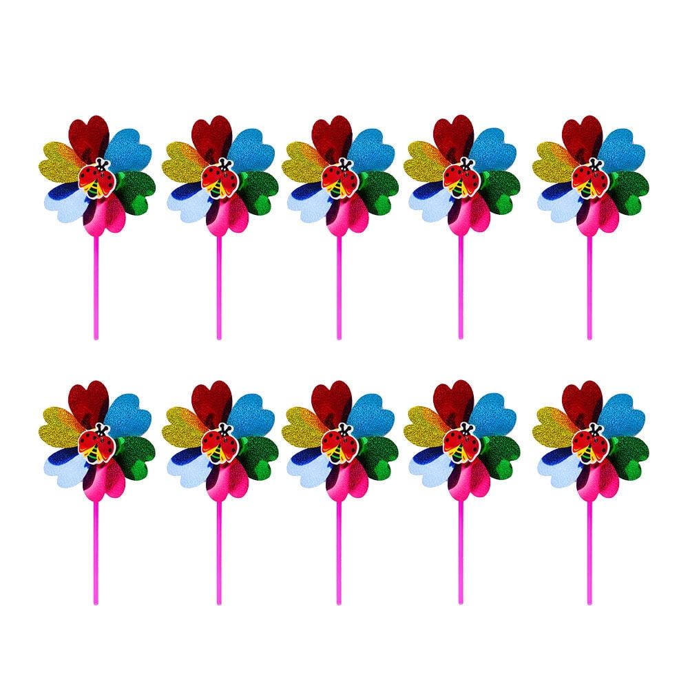 20 pcs Outdoor Pinwheel Cartoon Wind Sequin Windmill (Random Style ...