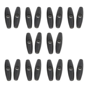 20 pcs Oval Toggle Stopper for Camping Hiking Replacement Sports Backpacks Tie Up Roll Up Fasten Buckle