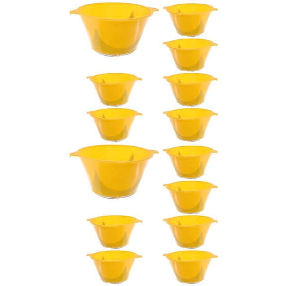 MERRYHAPY Reusable Yellow Paint Strainer, Premium Plastic for Oil and Water-Based Paints 20Pcs