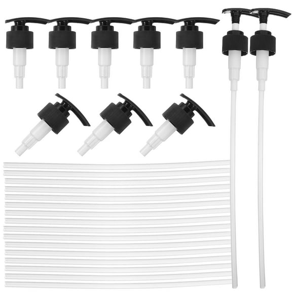 20 pcs Plastic Lotion Dispenser Pump Travel Bottle Pump Nozzle for Shampoo Hand Soap Bottles DIY (White, 28mm)