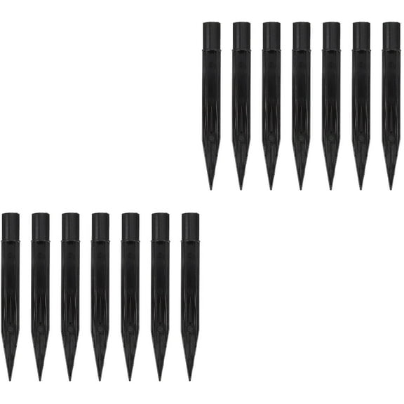20 pcs Reinforced Plastic Ground Spikes Replacement Stakes for Garden Lights, Outdoor Lamp Accessories, and Easy to Install