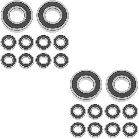 20 pcs Roller Ball Bearing Precision Double Sealed Bearing Small Ball Bearings for Motor