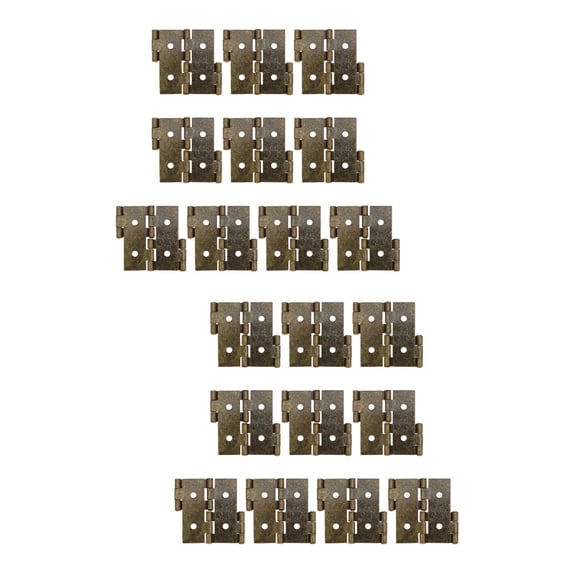 CIMAXIC Double Acting Screen Gate Hinges Green Iron for Furniture 20Pcs